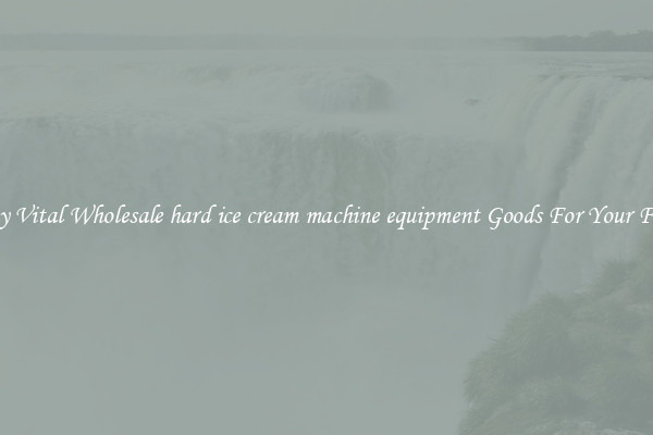 Buy Vital Wholesale hard ice cream machine equipment Goods For Your Firm