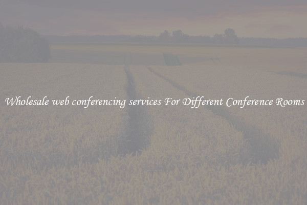 Wholesale web conferencing services For Different Conference Rooms