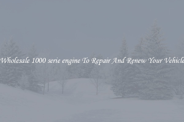 Wholesale 1000 serie engine To Repair And Renew Your Vehicle
