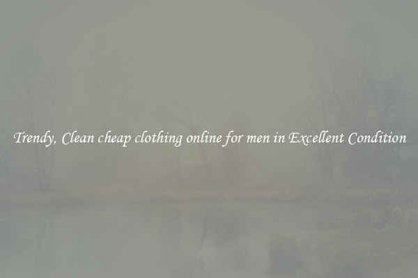 Trendy, Clean cheap clothing online for men in Excellent Condition