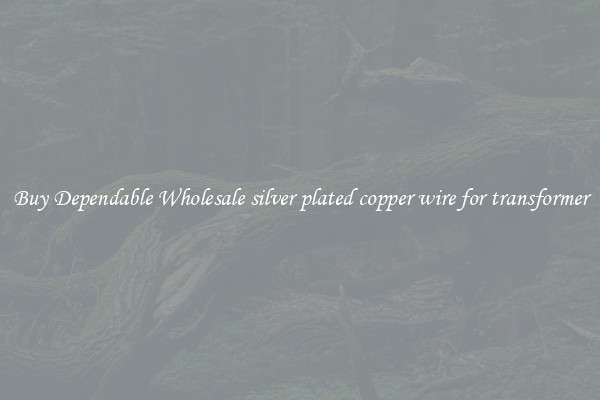 Buy Dependable Wholesale silver plated copper wire for transformer