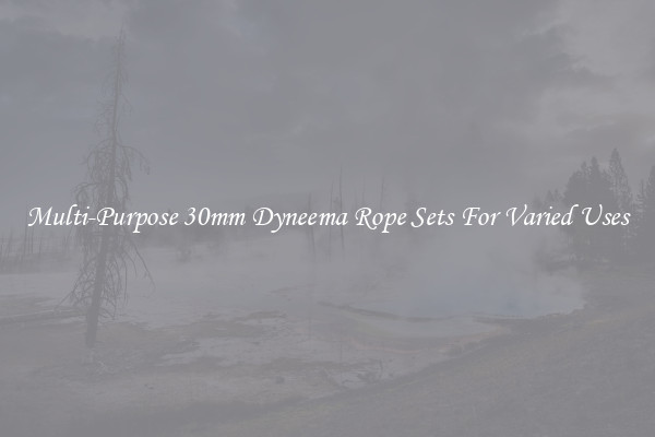 Multi-Purpose 30mm Dyneema Rope Sets For Varied Uses