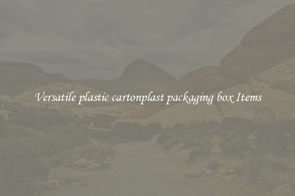 Versatile plastic cartonplast packaging box Items