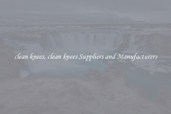 clean knees, clean knees Suppliers and Manufacturers