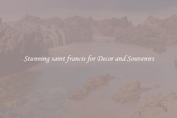 Stunning saint francis for Decor and Souvenirs