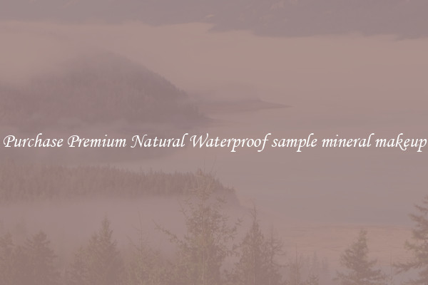Purchase Premium Natural Waterproof sample mineral makeup